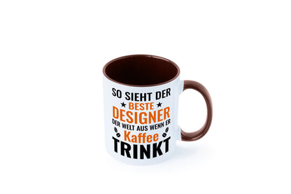 Kaffee trinkt: Designer Beruf | Mode Geschenkidee Arbeit Kollegen Büro Humor