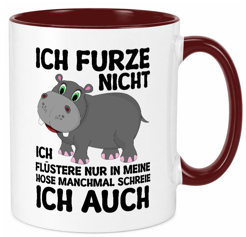 Ich furze nicht | furznilpferd v2 Humor Geschenkidee Tasse
