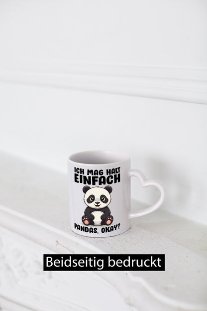 Ich mag halt einfach Pandas | Pandabär lustig Humor Geschenkidee Geschenk Tasse