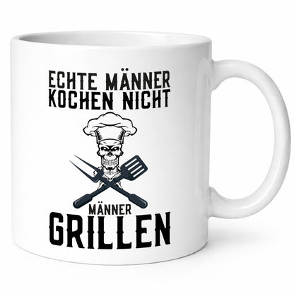 Echte Männer kochen nicht | Grillen Grillmeister lustiger Spruch Geschenk Humor