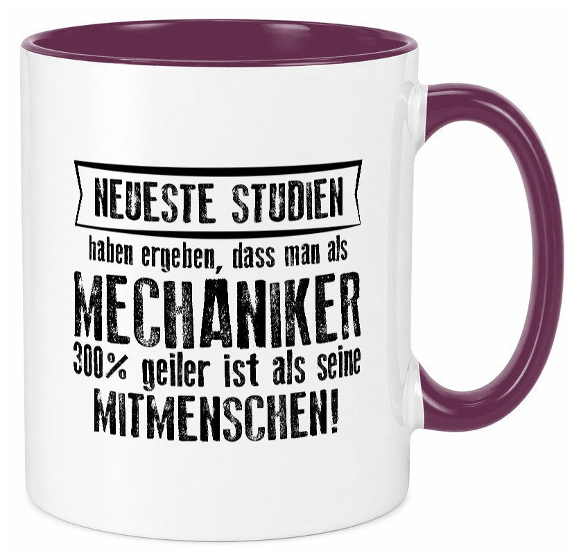 Neuste Studien: Mechaniker | KFZ Werkstatt Humor Geschenkidee Tasse