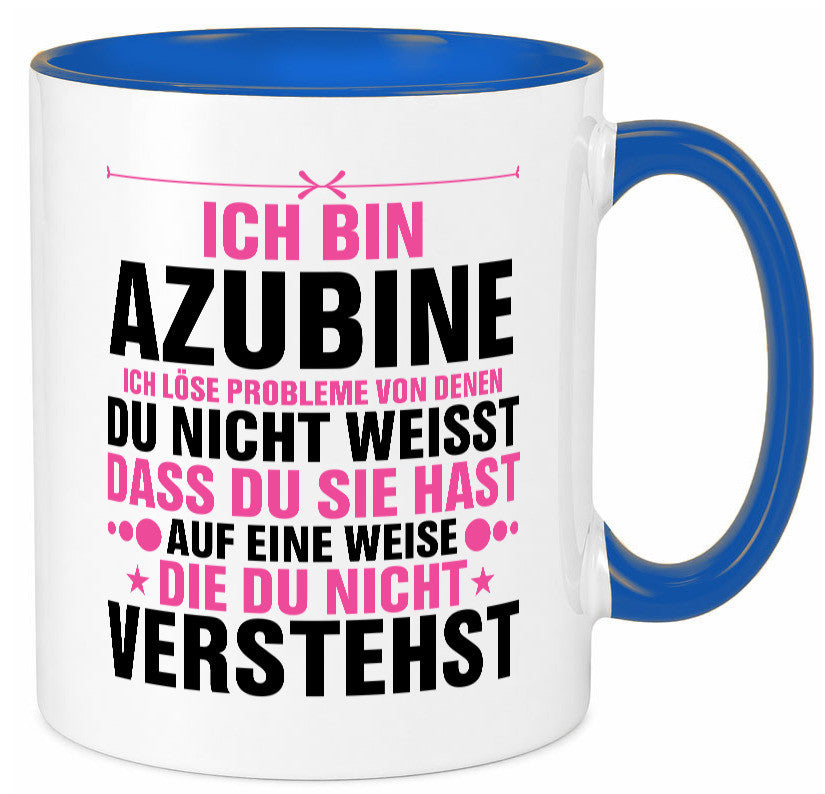 Löse Probleme: Azubine | Ausbildung Lehre Lehrling Geschenk Humor Geschenkidee Tasse
