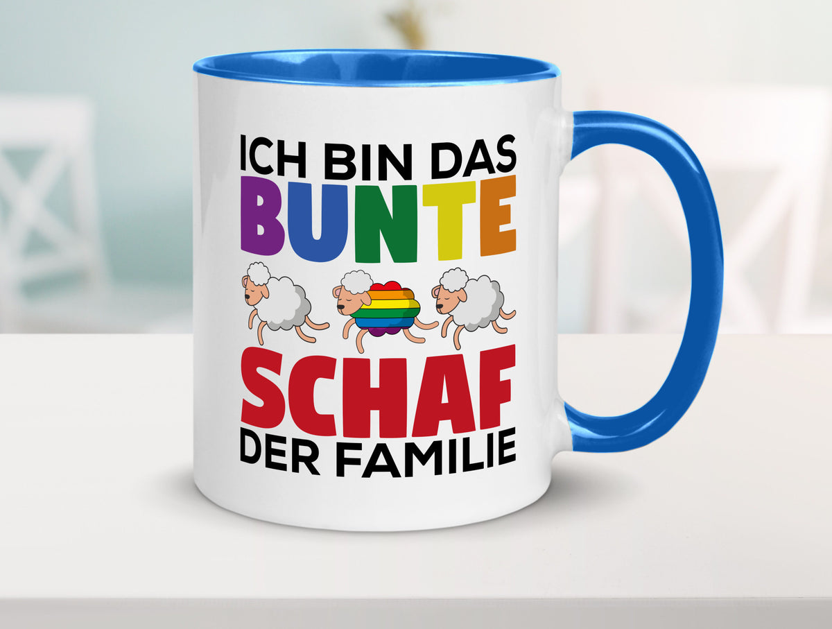 LGBTQ+ Tasse | Buntes Schaf Regenbogen Humor Geschenkidee