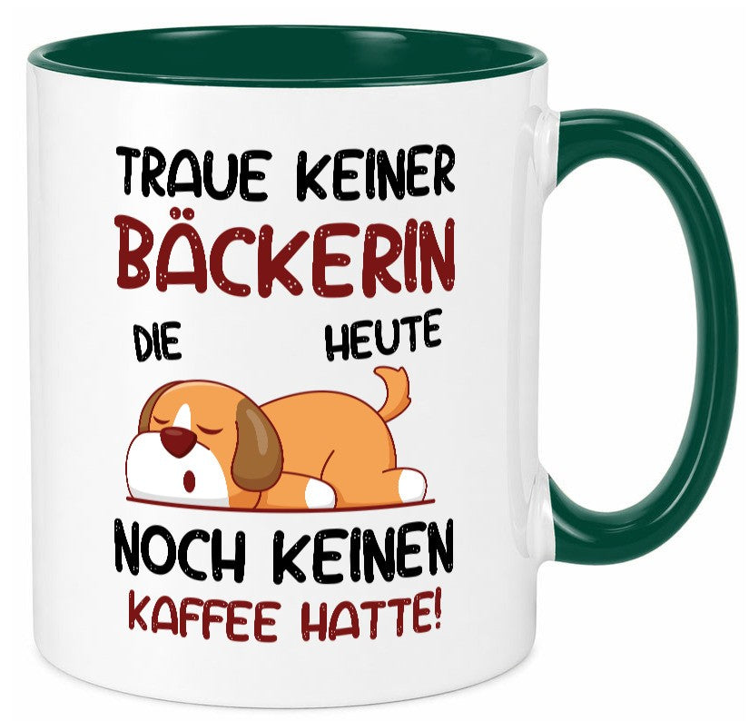 Traue keiner Bäckerin | Bäckerei Frauen Backen lustiger Spruch Geschenk Humor Tasse