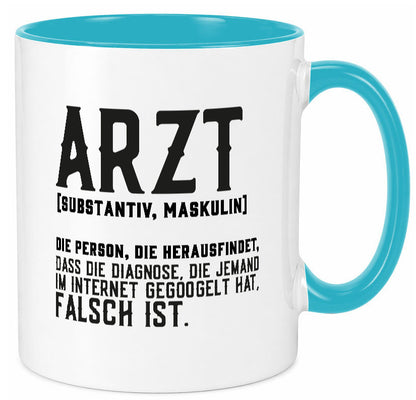 Arzt | Beschreibung Definition Diagnose Klinik Geschenk Humor Geschenkidee Tasse