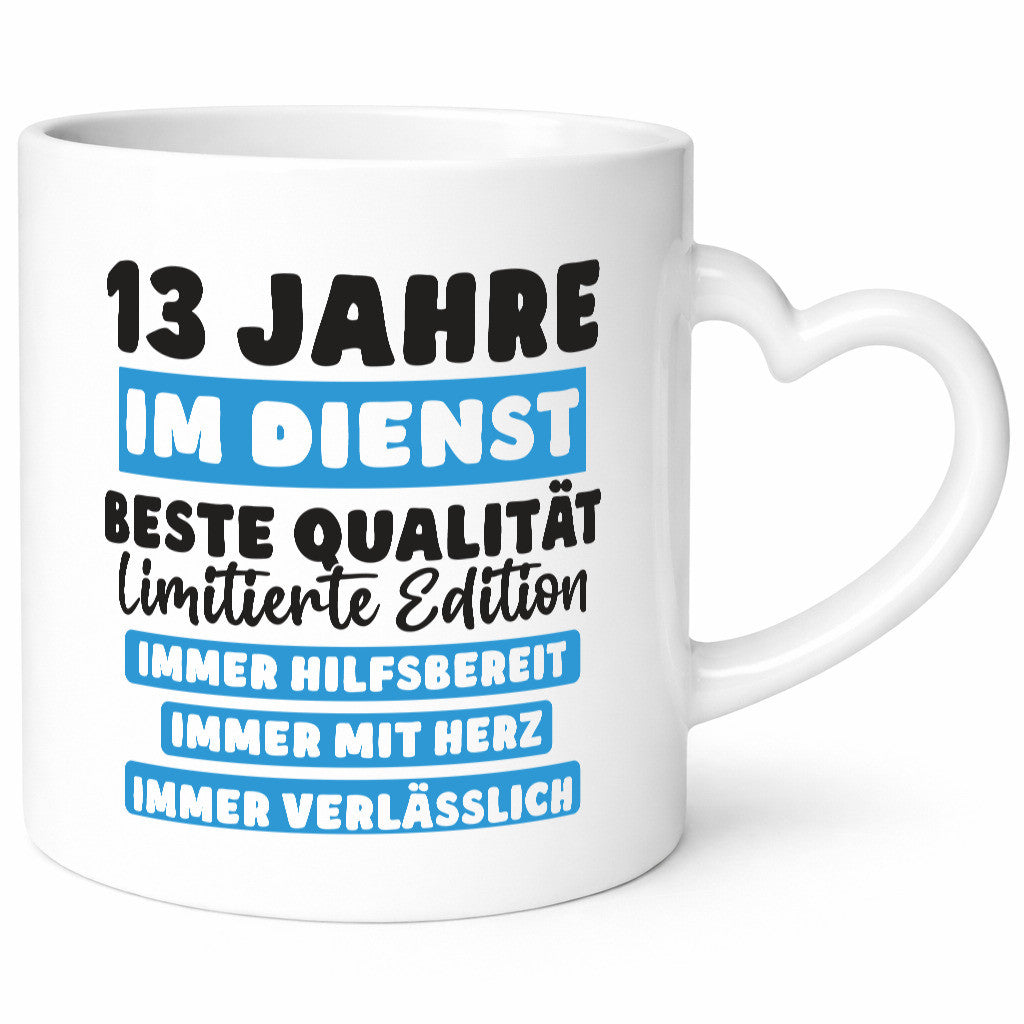 13 Jahre im Dienst | Jubiläums-Arbeit v6 Lustiger Spruch Geschenk Kollegen Büro