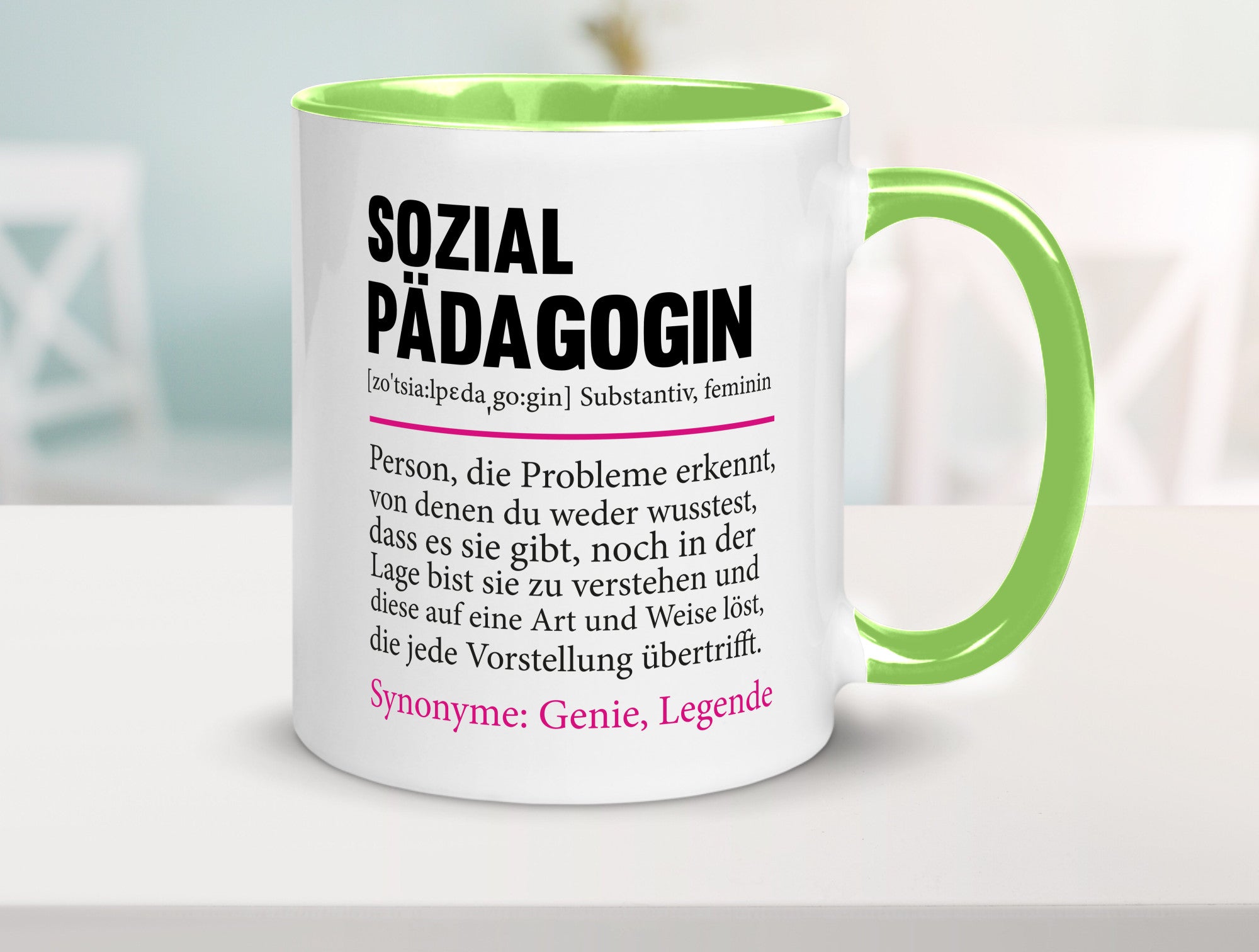 Sozialpädagogin | Spruch lustig Humor Pädagogin v2 Geschenkidee Geschenk Tasse