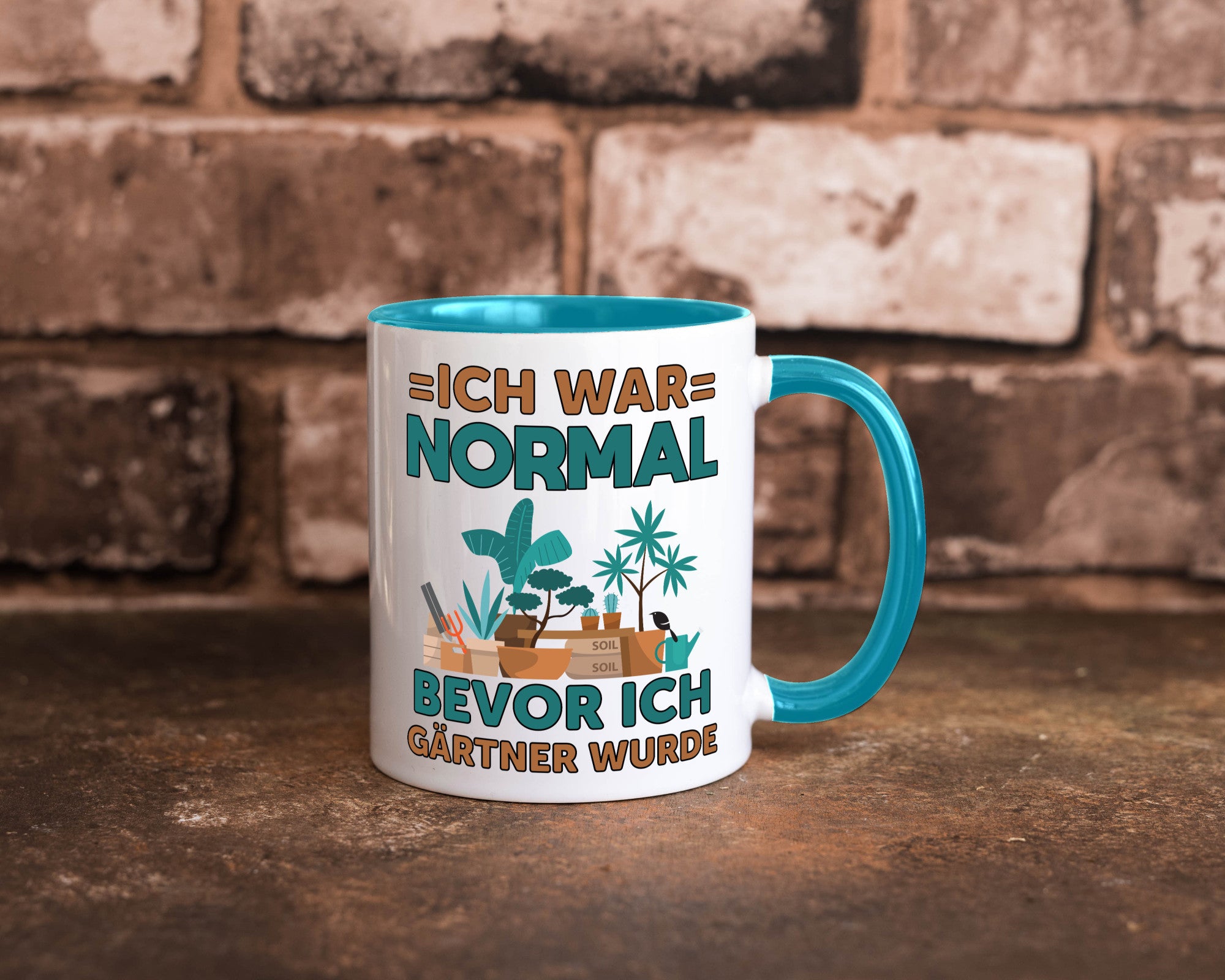 Ich war normal bevor Gärtner wurde | Garten lustiger Spruch Geschenk Humor
