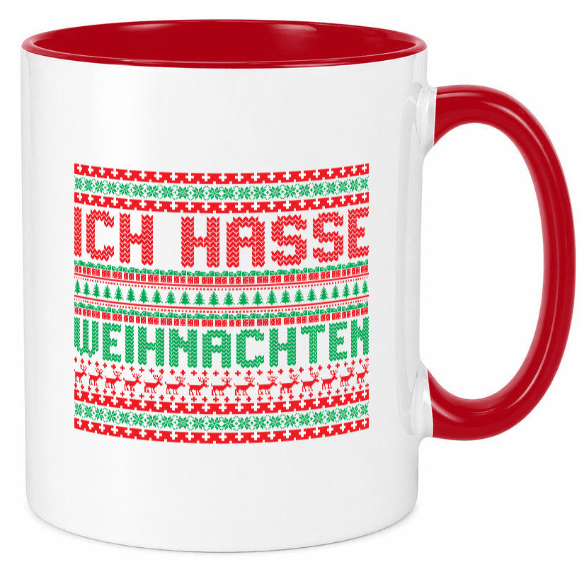 Ich Hasse Weihnachten | Ugly Christmas anti v2 Humor Geschenkidee Tasse