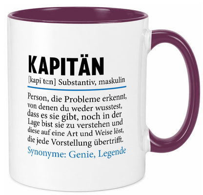 Kapitän | Spruch lustig Schiffskapitän Schiff Geschenk Humor Geschenkidee
