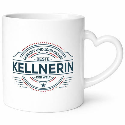 Geprüft und sicher: Kellnerin | Beruf kellnern Bedienung lustig Arbeit Kollegen