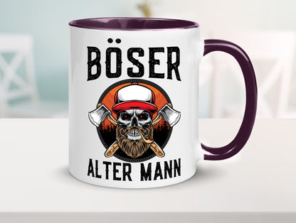 Böser alter Mann Humor Geschenkidee Tasse