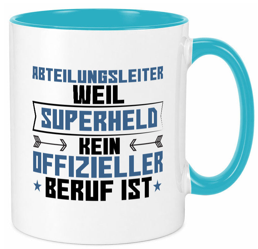 Superheld Abteilungsleiter| Führungskraft Geschenkidee Humor Tasse