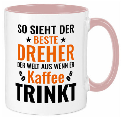 Kaffee trinkt: Dreher | Fräser Geschenkidee Humor Tasse