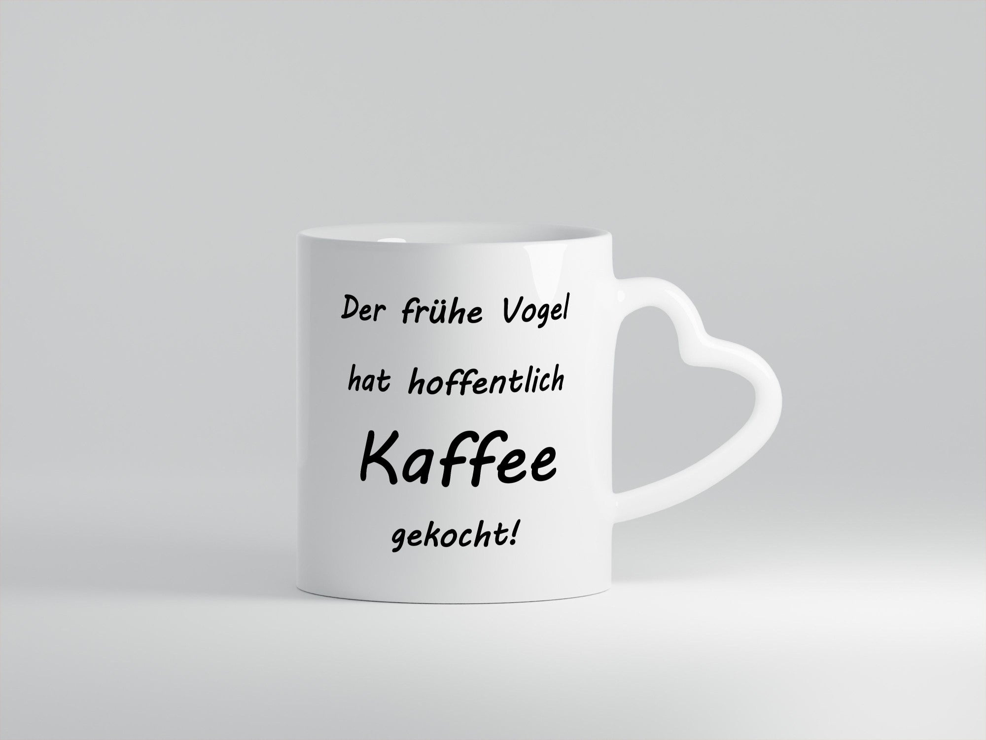 Der frühe Vogel hat hoffentlich Kaffee gekocht! lustiger Spruch Geschenk Humor