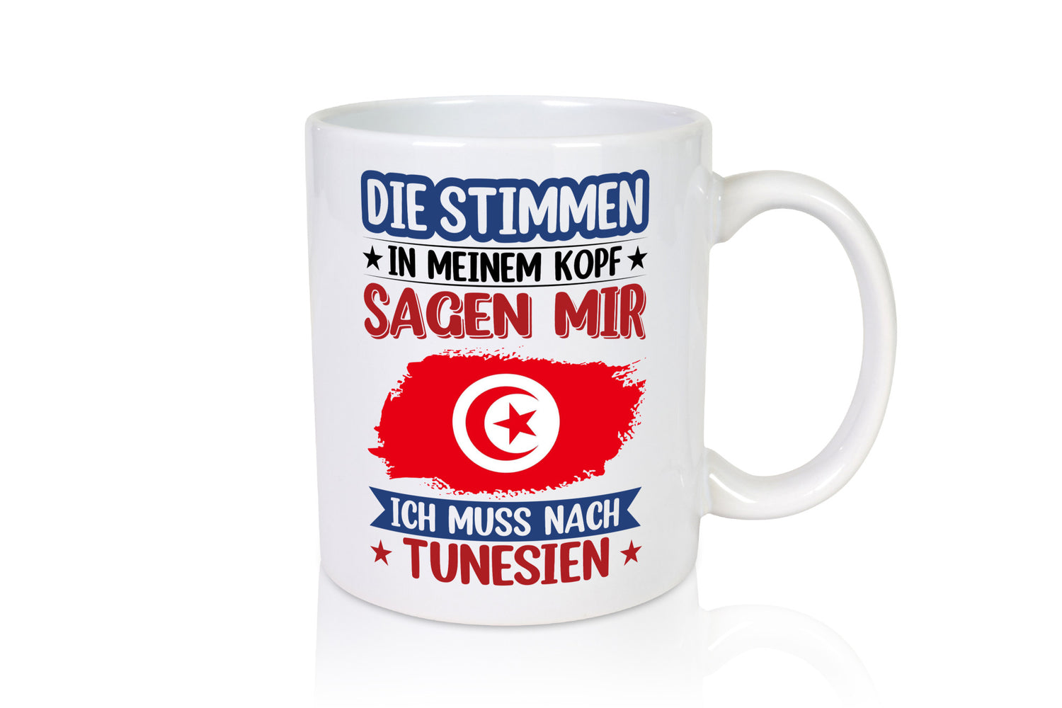 Tunesien | Urlaub Stimmen in meinem Kopf Traumland v2 Geschenkidee Humor Tasse