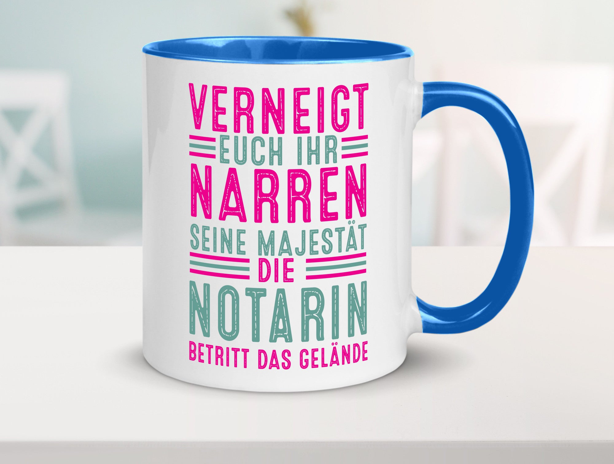 Verneigt euch: Notarin | Juristin lustig Humor Geschenkidee Geschenk Tasse