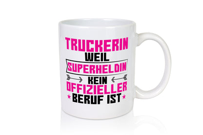 Superheldin Truckerin | LKW Fahrerin lustiger Spruch Geschenk Humor