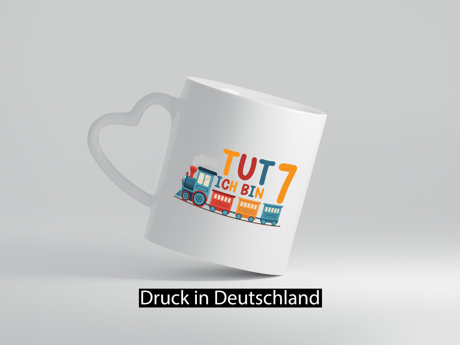 7. Geburtstag | 7 Jahre Eisenbahn Zug junge Humor Geschenkidee Tasse