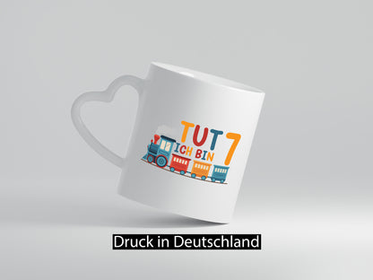 7. Geburtstag | 7 Jahre Eisenbahn Zug junge Humor Geschenkidee Tasse