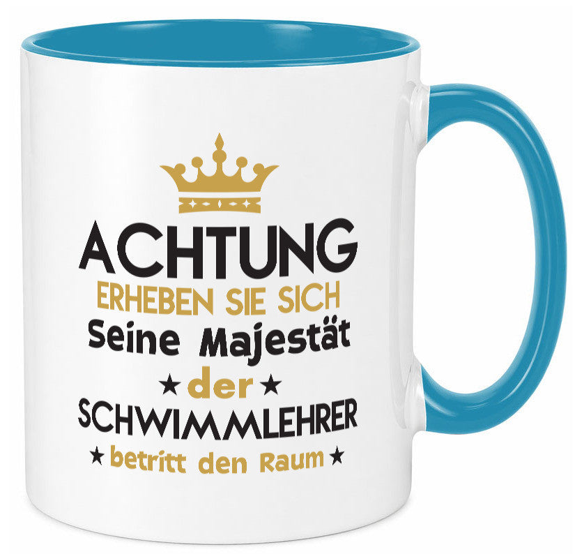 Seine Majestät Schwimmlehrer | Lehrer Schüler schwimmen Geschenkidee Humor Tasse
