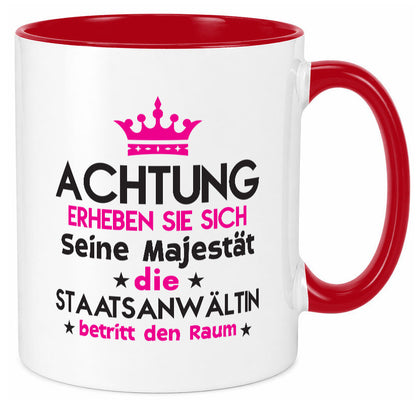 Seine Majestät Staatsanwältin | Anwältin lustiger Spruch Geschenk Humor
