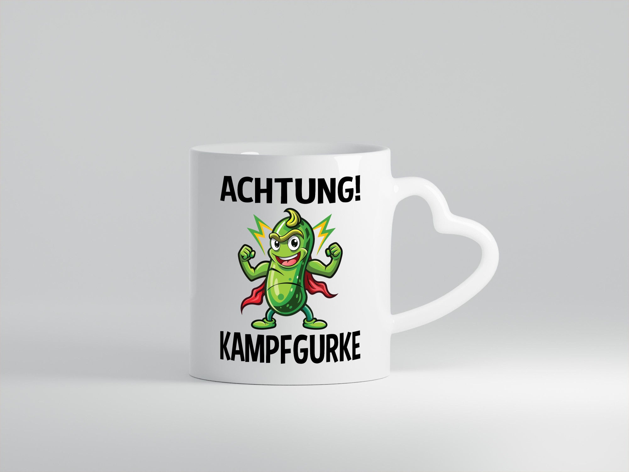 Achtung Kampfgurke | Kult Lustige Gurke v2 Humor Geschenkidee Tasse