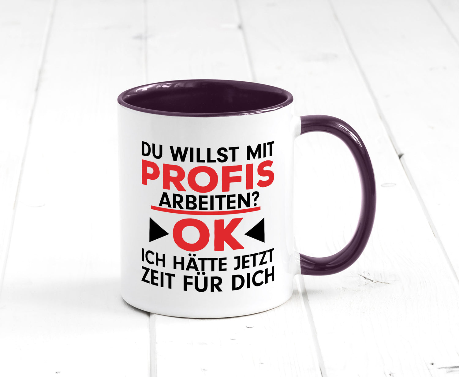 Profi Arbeiter | Arbeit Tasse mit Profis Beruf Geschenk Kollegen Büro lustiger