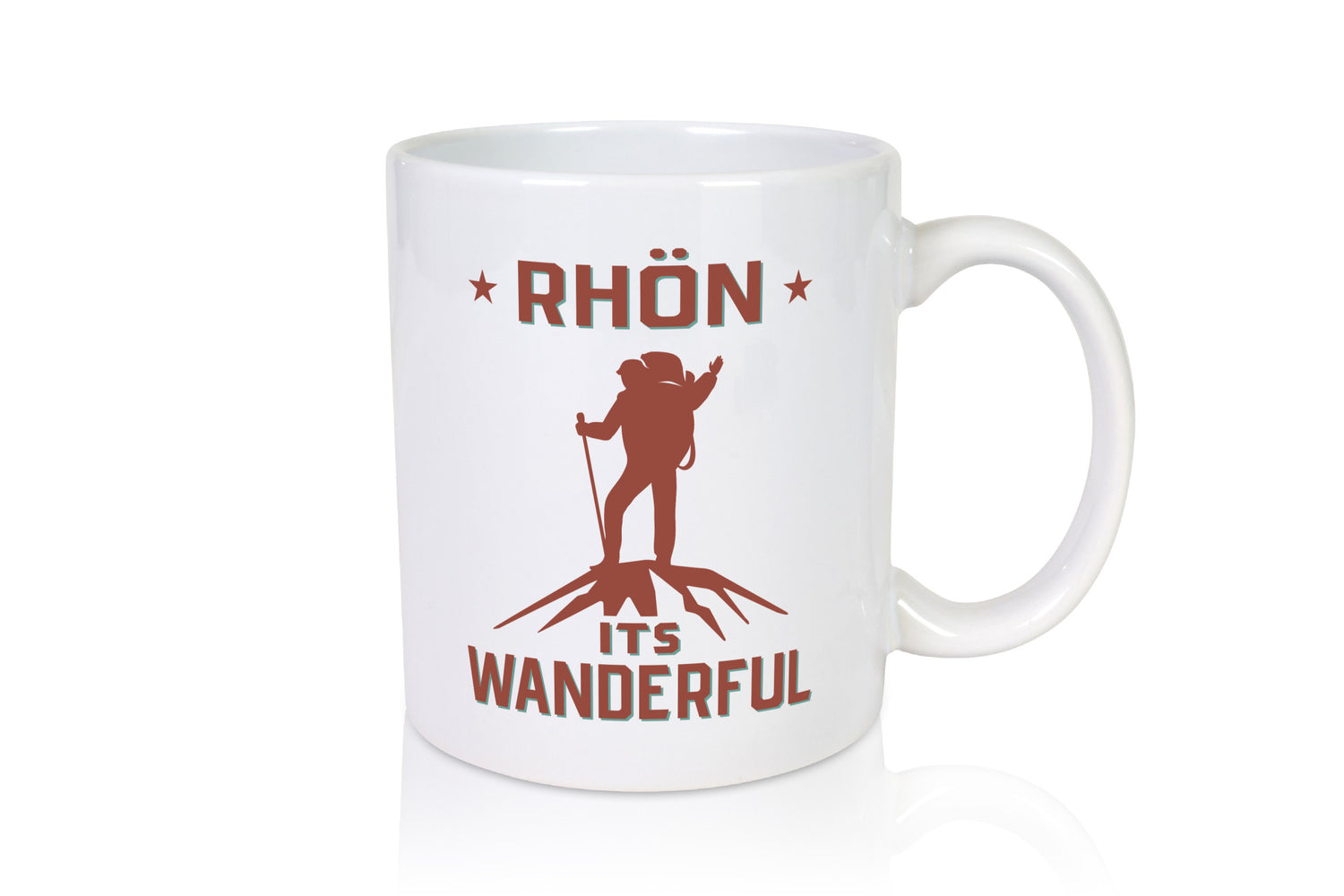 Rhön ist wanderful | Wanderer Berge lustig Humor Geschenkidee Geschenk Tasse