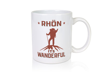 Rhön ist wanderful | Wanderer Berge lustig Humor Geschenkidee Geschenk Tasse