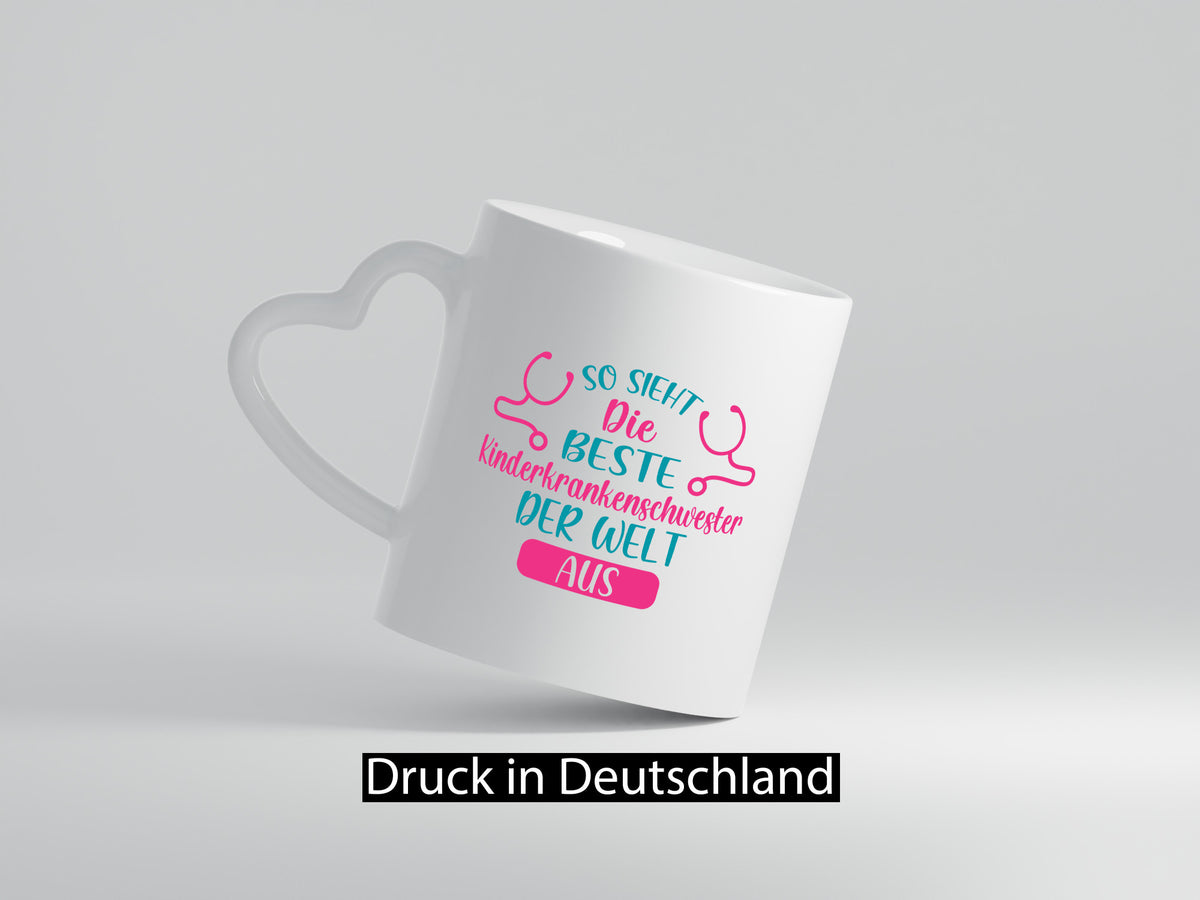 Die beste Kinderkrankenschwester | Stethoskop lustig Humor Geschenkidee Tasse