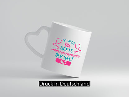 Die beste Kinderkrankenschwester | Stethoskop lustig Humor Geschenkidee Tasse