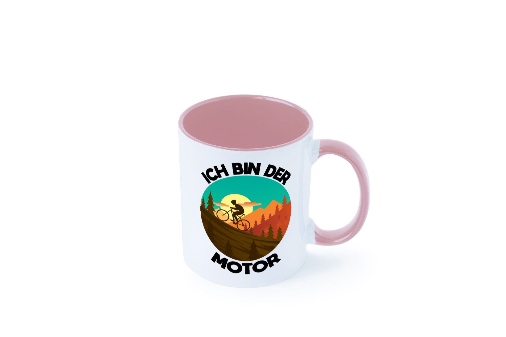 Ich bin der Motor | Mountainbiking Fahrrad Berge Geschenkidee Humor Tasse