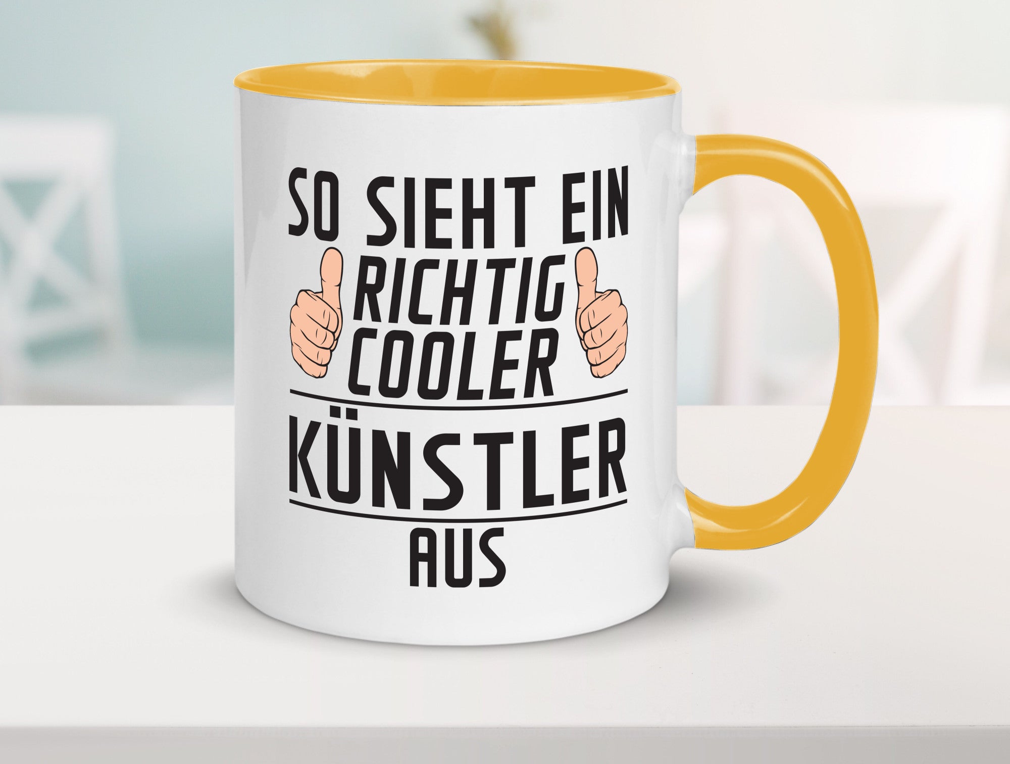 Richtig Cooler Künstler | Spruch lustig Kunst Geschenkidee Humor Tasse