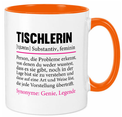 Tischlerin | Tischlerei Humor Spruch Beruf Arbeit Kollegen Büro Geschenkidee Tasse