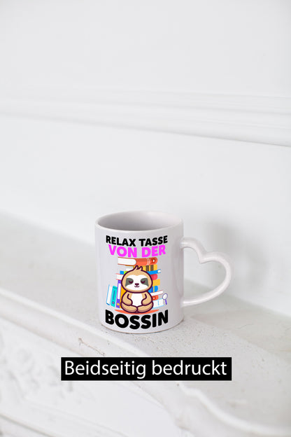 Relax Tasse: Bossin | Führungskraft Vorgesetzte Geschenk Humor Geschenkidee