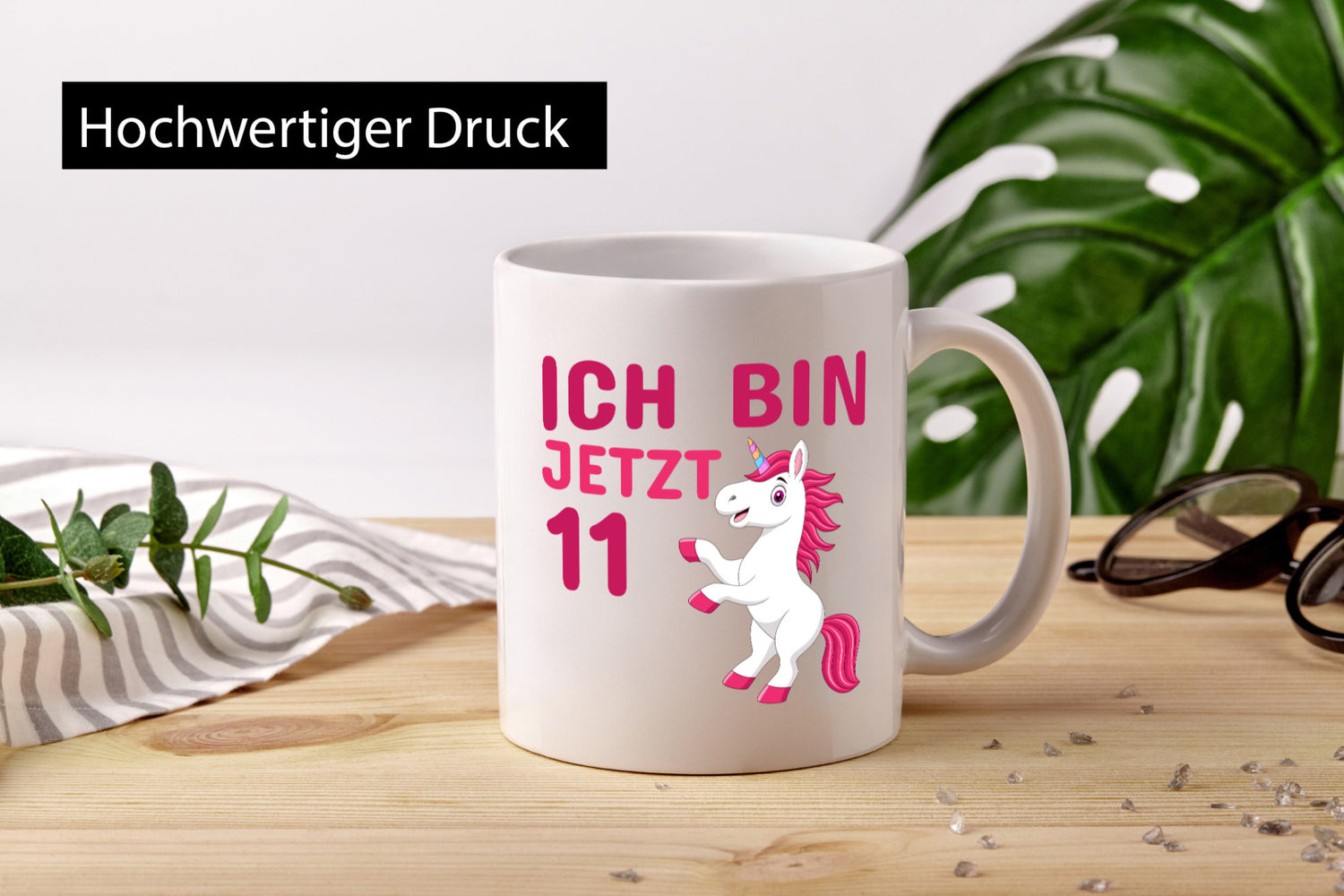 Ich bin jetzt 11 | Geburtstag Tasse Einhorn Mädchen Geschenk Geschenkidee