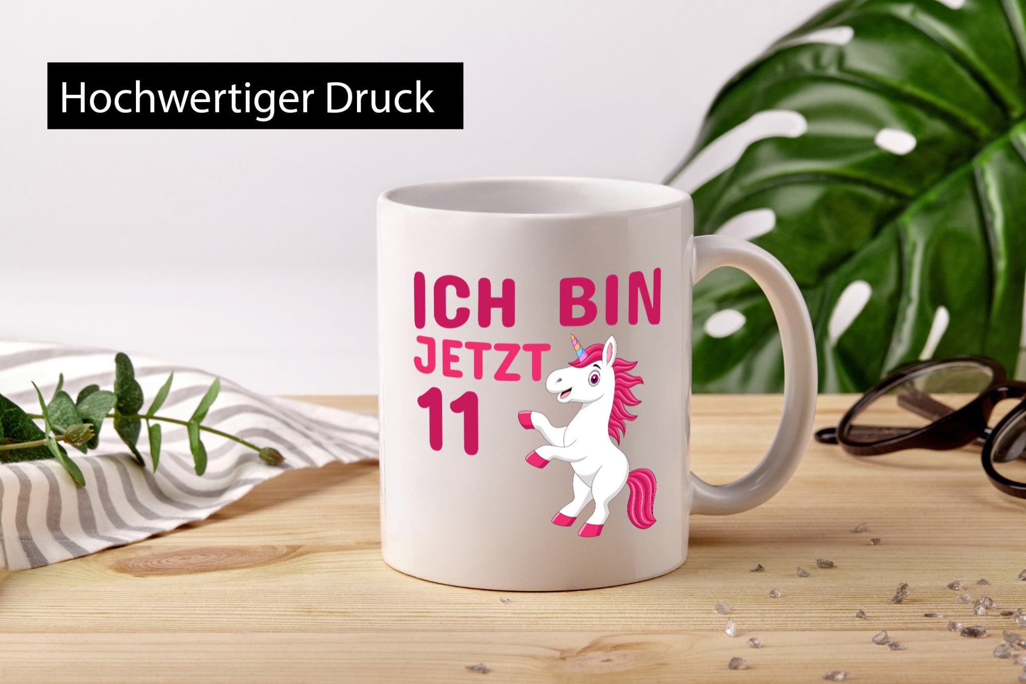 Ich bin jetzt 11 | Geburtstag Tasse Einhorn Mädchen Geschenk Geschenkidee