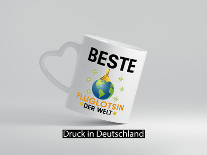 Welt Beste Fluglotsin | Flughafen Flugverkehr lustiger Spruch Geschenk Humor