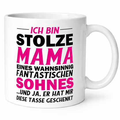 Stolze Mama Geschenkidee Familie Humor Tasse