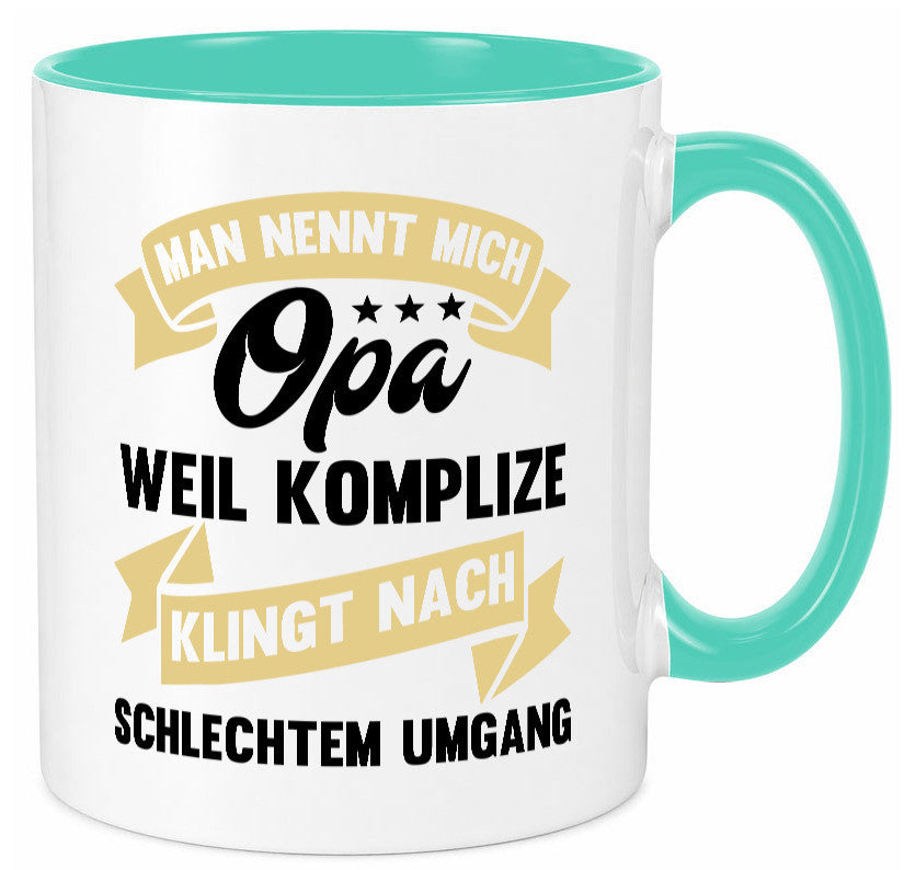 Man nennt mich Opa | Bester der Welt Humor Familie Geschenkidee Tasse