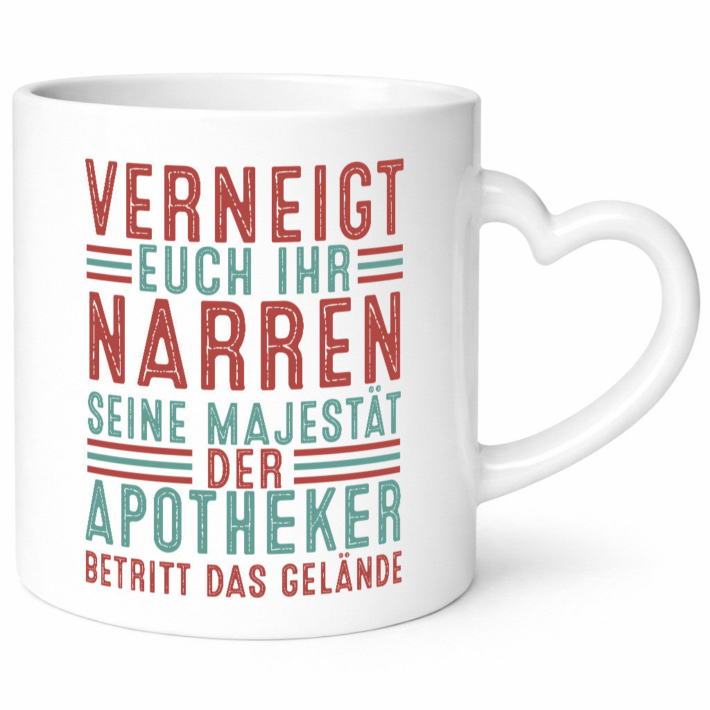 Verneigt euch: Apotheker | Apotheke Pharmazie Geschenkidee Humor Tasse