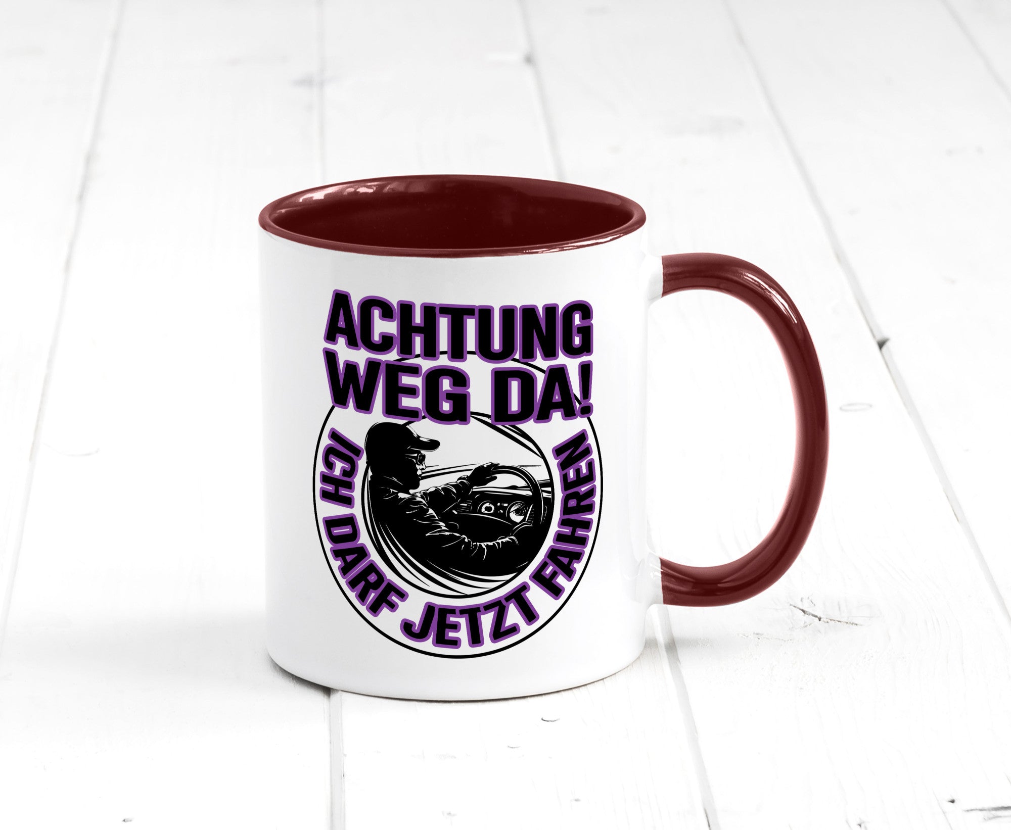 Achtung weg da ich darf jetzt Fahren | Führerschein lustig Humor Geschenkidee