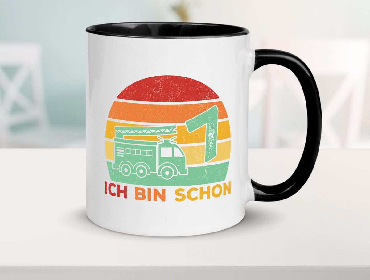 7. geburtstag | Feuerwehrauto 7 Jahre Feuerwehr Geschenk Geschenkidee lustiger Tasse