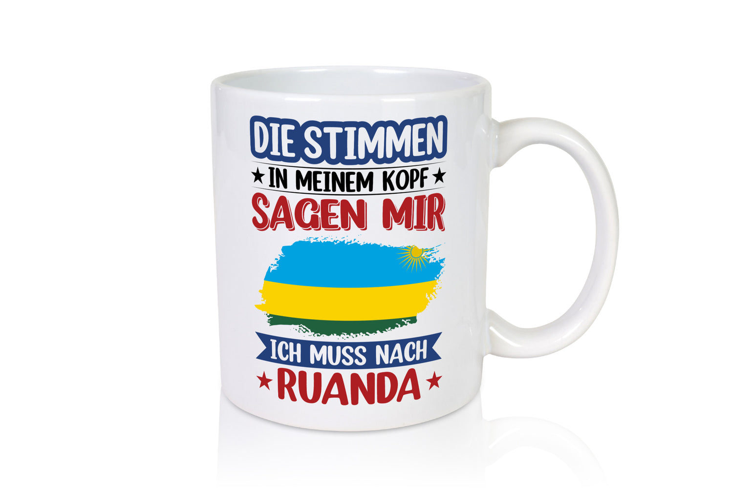 Ruanda | Urlaub Stimmen in meinem Kopf Traumland lustiger Spruch Geschenk Humor