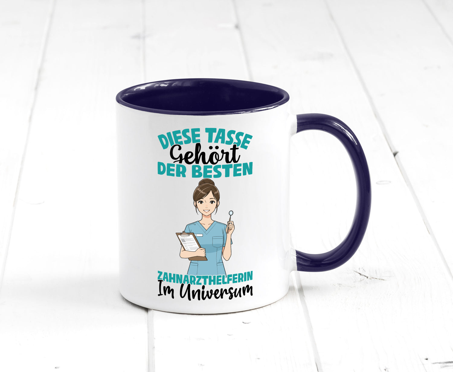 Im Universum: Zahnarzthelferin | Zahnmedizin Humor Geschenkidee Tasse