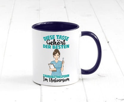 Im Universum: Zahnarzthelferin | Zahnmedizin Humor Geschenkidee Tasse
