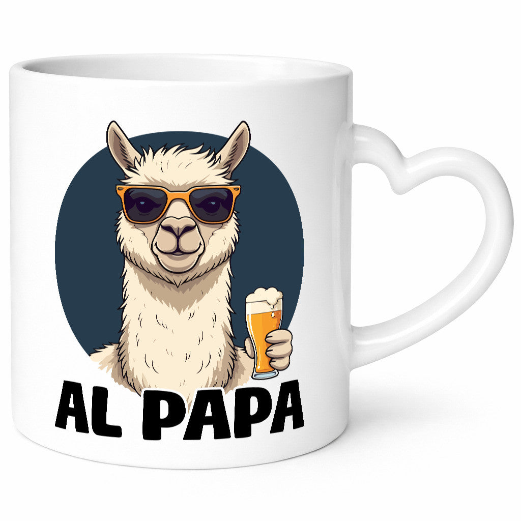 Al Papa | Lama Alpaka Vatertag Bier Liebhaber lustiger Spruch Geschenk Familie