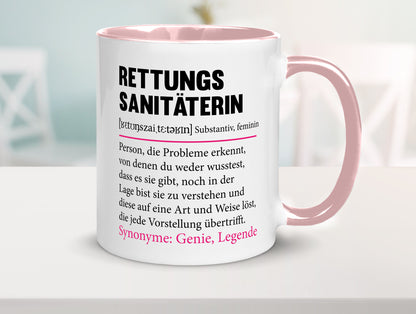 Rettungssanitäterin | Beruf Sanitäter Spruch v2 Humor Arbeit Kollegen Büro