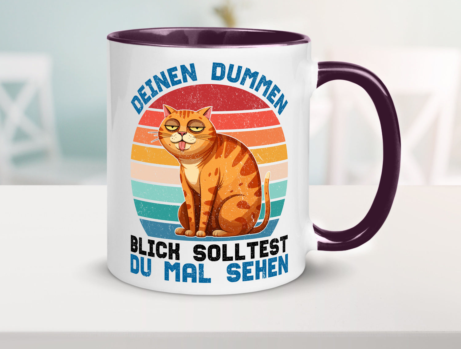 Deinen dummen Blick solltest du mal sehen | Katze Geschenkidee Tierliebhaber